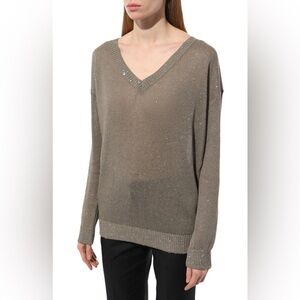 BRUNELLO CUCINELLI
Piombo Knit Paillette Pullover